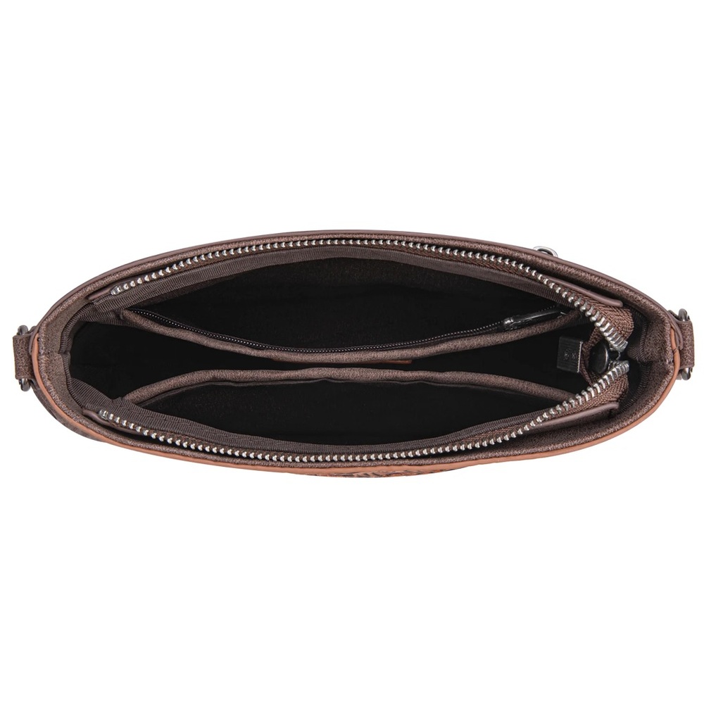 Trinity Ranch Black And Brown Patterned Crossbody… - image 7